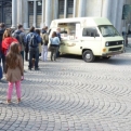 Queue for the waffle van