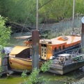 A house boat at Sint-Amands