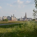 View of Antwerp from our side of the river