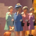 Nothing like a group of waving Queens with a nodding corgi to make you feel at home!