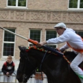 A jousting competition took place in the town centre