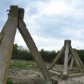 Tank traps from WW2 in the dunes near Ouddorp