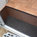 The completed step with doormat