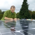 Re-sealing around the solar panel to ensure a watertight seal